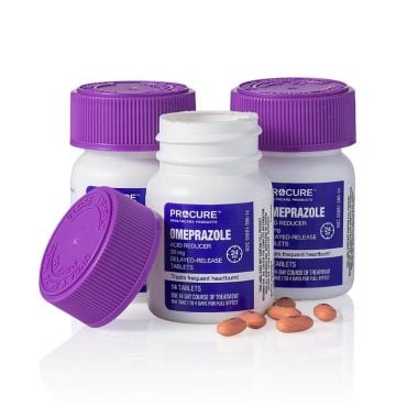 ProCure Omeprazole Acid Reducer Delayed-Release Tablets, 20mg
