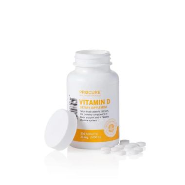 ProCure Vitamin D3 Tablets, 25mcg