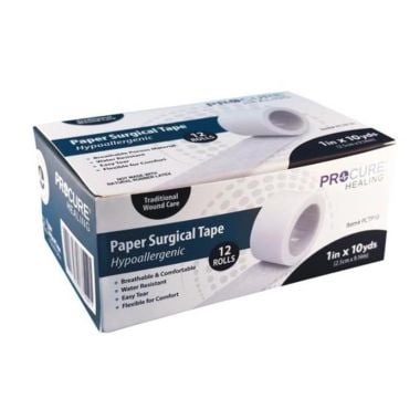 ProCure Paper Surgical Tape, Hypoallergenic - Several Sizes