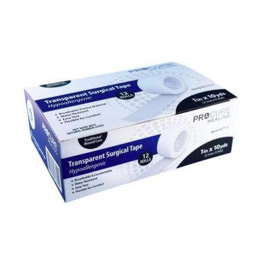 ProCure Transparent Surgical Tape, Hypoallergenic - Several Sizes