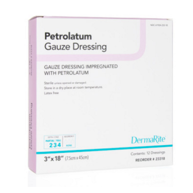 DermaRite Petrolatum Sterile Gauze Dressing