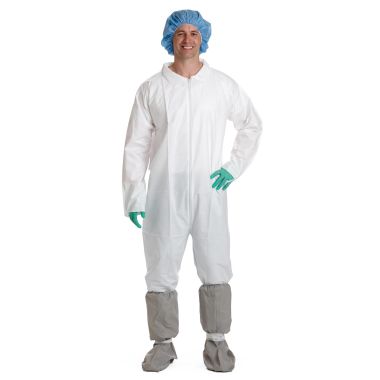 Medline Microporous Breathable Coveralls, Size L to 3XL