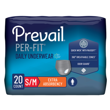 Prevail Per-Fit Men's Daily Underwear - Moderate Absorbency