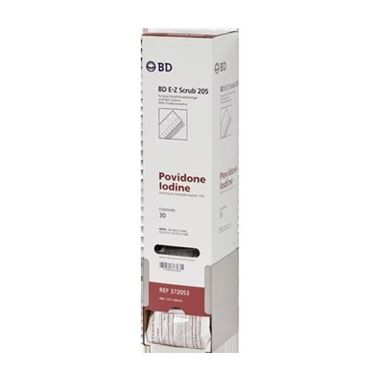BD E-Z Scrub 205 Surgical Brush with Povidone Iodine - 372053