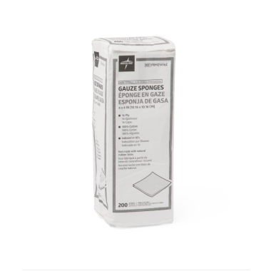 Medline Sterile Non-Woven Gauze Sponges, Several Sizes