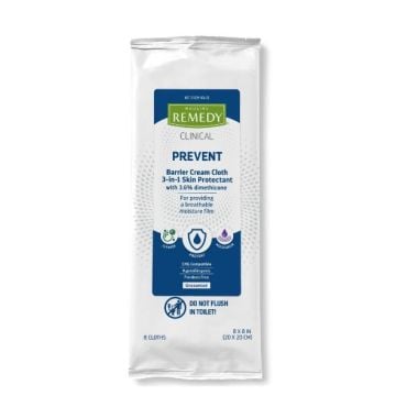 Medline Remedy Phytoplex Barrier Cream Cloths with Dimethicone