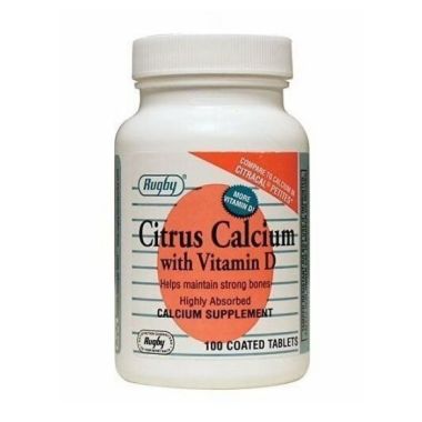 Rugby Citrus Calcium with Vitamin D Tablet - 400mg/12.5mcg