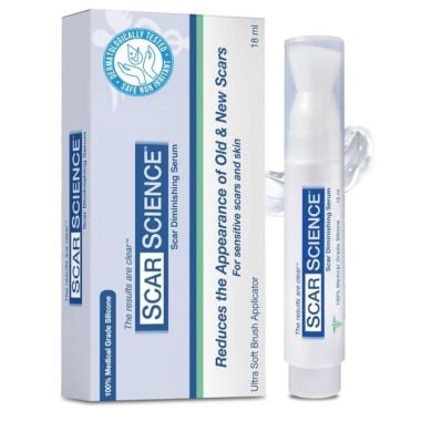 ScarScience Silicone Scar Gel, 18 mL - Ultra-Soft Brush Tip