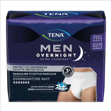 TENA MEN Overnight Extra Coverage Protective Underwear - S/M & L/XL