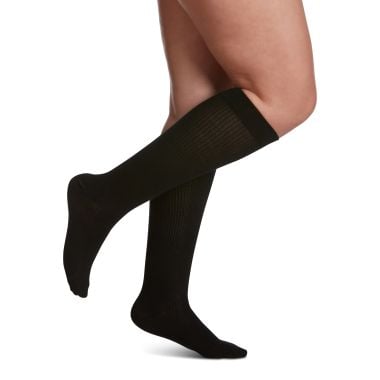 Sigvaris 146C Casual Cotton Knee High Closed Toe 15-20 mmHg Compression Socks