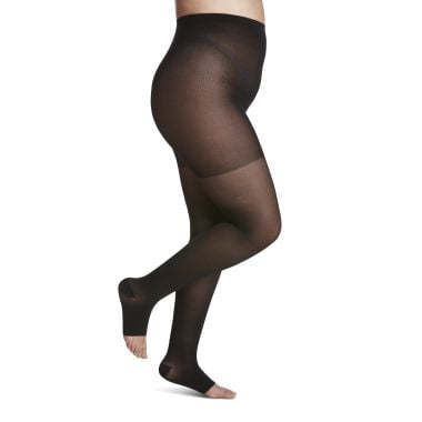 Sigvaris 783N Eversheer Thigh High Open Toe 30-40 mmHg Compression Stockings, Silicone Top Band