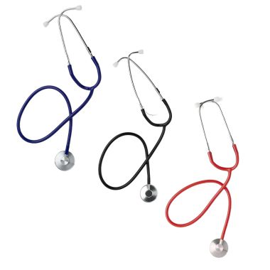 Medline Single-Head Stethoscopes - Black, Blue & Red