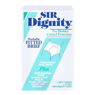 Sir Dignity Fitted Brief Light Absorbency