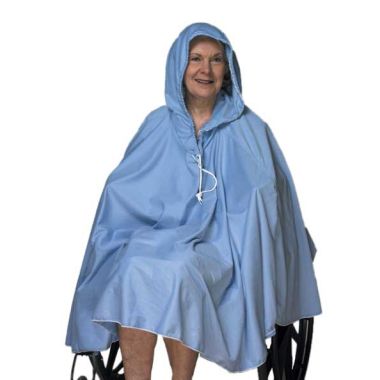 Shower Poncho for Wheelchair Bath Modesty