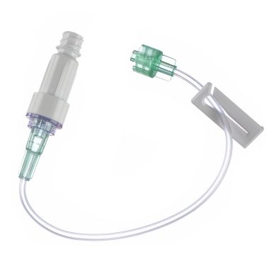 CARESITE Positive Displacement Needleless Connector with Extension Set