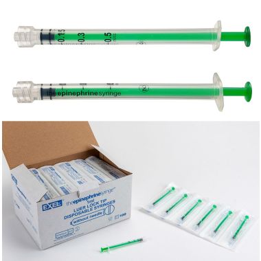Exelint The Epinephrine Syringe - 1mL, Luer Lock Tip