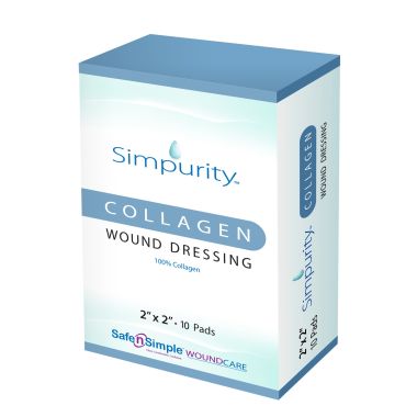 Simpurity Collagen Wound Dressing, 2 x 2 Inch