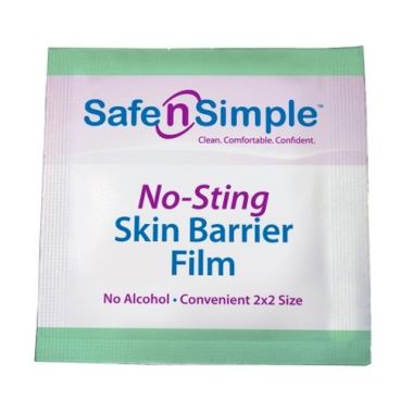 Safe n Simple No-Sting Barrier Film Wipes