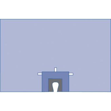 Medline Shoulder Drapes, Nonsterile, Orthomax Split - SPT-8403SCS