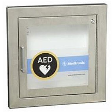 Stainless Steel Recessed AED Cabinet with Alarm