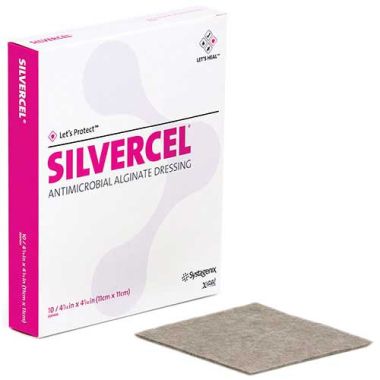 Silvercel Non-Adherent Antimicrobial Alginate Dressing w/ Easy Lift Film Technology (All Sizes)
