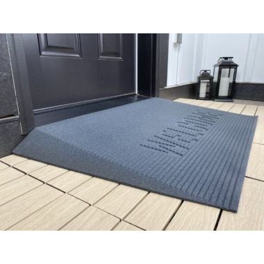 EZ-ACCESS TRANSITIONS Rubber Angled Entry Mat - Several Sizes
