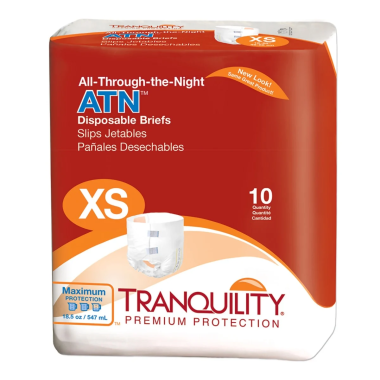 Tranquility ATN All-Through-the-Night Disposable Briefs