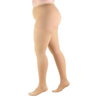 TRUFORM Classic Medical Full Figure Compression Pantyhose 20-30 mmHg, Closed Toe