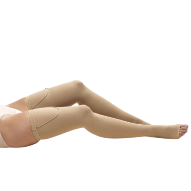 TRUFORM Anti-Embolism Thigh High Support Stockings OPEN TOE 18 mmHg