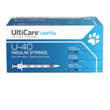 UltiCare VetRX U-40 Insulin Syringe