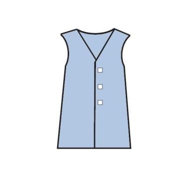 Medline Surgeons Vest, Sterile, Light Blue - 35110