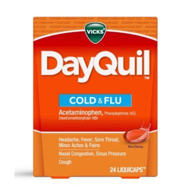 Vicks DayQuil Cold & Flu Daytime Relief LiquiCaps