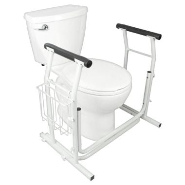 Vive Stand Alone Toilet Safety Rail - Aluminum Frame