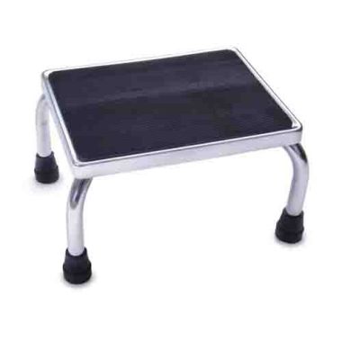Medline Chrome Foot Stools with Rubber Mat