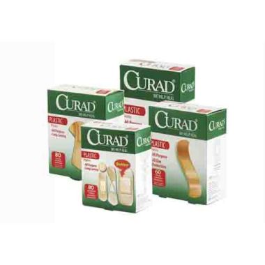 CURAD Plastic Adhesive Strips, Latex Free