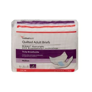 Wings Overnight Quilted Adult Briefs (Super Absorbency)