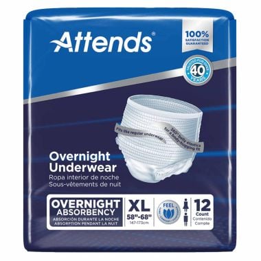 Attends Overnight Underwear with Heavy Absorbency