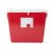 13.5 H x 17.3 W x 13 L Inch - 8 Gallon, Red