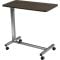 15 x 30 Inch Overbed Table with Silver Vein Finish