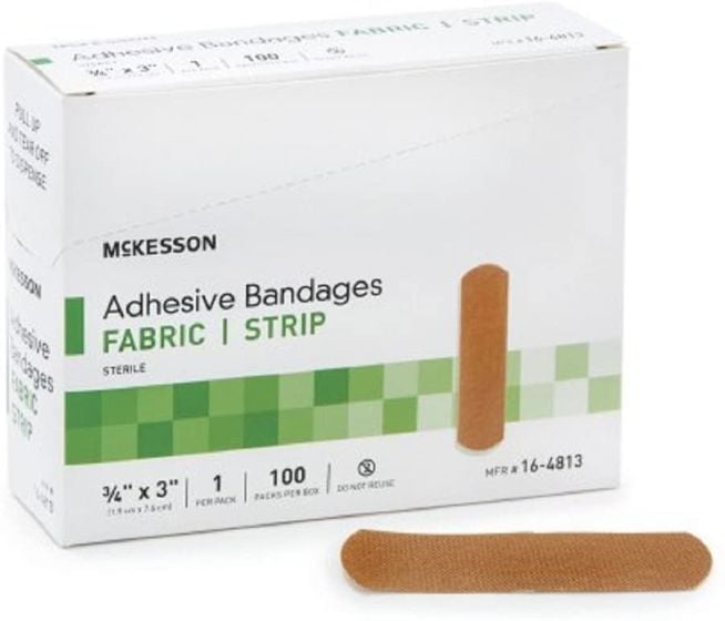 McKesson Fabric Strip Adhesive Bandages