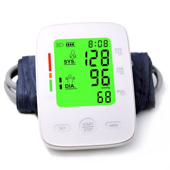 Color-Coded Talking Wrist Blood Pressure Monitor