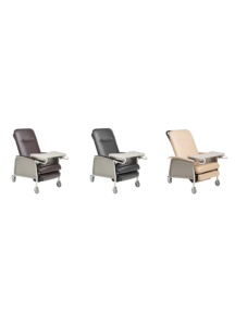 Drive 3-Position Recliner, Chocolate, Charcoal, and Tan 