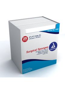 Dynarex 4 x 4 Inch Surgical Gauze Sponges 8 Ply Sterile  3342