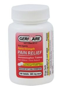 Extra Strength Acetaminophen Pain Relief Tablets - 500 mg