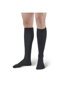 AW Style 625 Men's Pin-Dot Pattern Microfiber Knee High Dress Socks - 15-20 mmHg