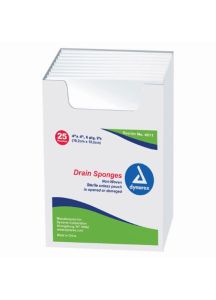 Dynarex Drain Sponges 4611  4 x 4 in 6 ply  Sterile