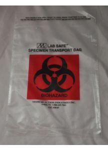Biohazard Symbol Specimen Transport Bag