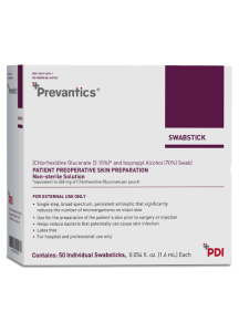 Prevantics Swabsticks and Swabs - Skin Prep Solution