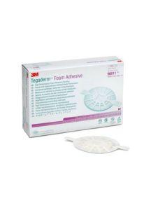 Tegaderm Foam Adhesive 90611 | Oval - 4 x 4-1/2 Inch, Pad Size 2-1/2 x 3 Inch by 3M