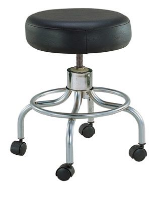 Round Swivel Stool With Wheels